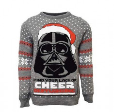 Pulover Darth Vader Christmas Grey L foto
