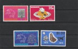 Barbados 1974 - Centenar U.P.U.,serie 4 valori dantelate, MNH.MI.381-384