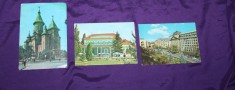 lot 3 carti postale Timisoara Piata Operei catedrala ortodoxa restaurantul campingului judetul Timis stampila speciala carte postala vedere