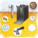 Set complet sub tejghea - Dozator bere, Răcitor bere, Aparat bere - răcitor uscat STREAM 50K cu pompa de aer, 2 robinete, p&acirc;nă la 55 l/oră, BLACK EDIT