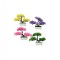 Set 4 Bonsai multicolori artificiali decorativi in ghivechi, 29 cm