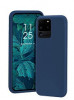 Huse silicon antisoc cu microfibra interior Samsung Galaxy S20 Ultra , Albastru, Husa