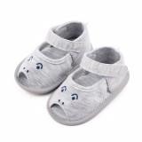 Sandalute gri pentru baietei - Animalut (Marime Disponibila: 3-6 luni (Marimea