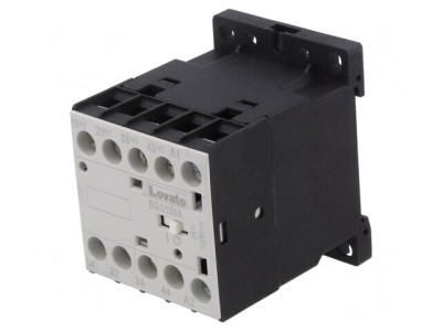 Contactor 4-poli NC NO x3 24VAC 6A pentru șină DIN foto