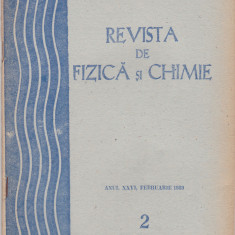 Revista De Fizica Si Chimie - Anul XXVI, Nr.2 , FEBRUARIE. 1989