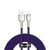 Baseus - Data Cable Cafule Series Metal (CALJK-B05) - USB to Lightning 2.4A, 2m - Purple