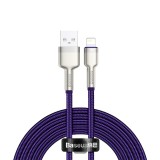 Baseus - Data Cable Cafule Series Metal (CALJK-B05) - USB to Lightning 2.4A, 2m - Purple