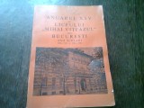 ANUARUL XXVI AL LICEULUI MIHAI VITEAZUL DIN BUCURESTI ANII SCOLARI 1969-1970 SI 1945-1946 - AL. TURIANU