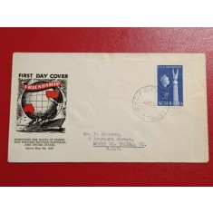 Australia 1955 - 13th bataliei de la Marea Coralilor, FDC circulata
