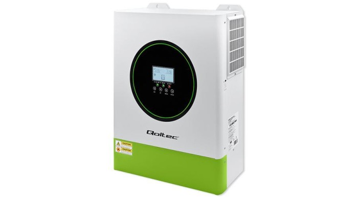 Invertor solar hibrid Qoltec Off-Grid 11000W | 160A | 48V | MPPT | BMS | Sinus | Opțiune Wi-Fi | Factor de putere 1.0