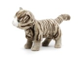 Jucarie Pisica de plus tigrata 27cm nat geo