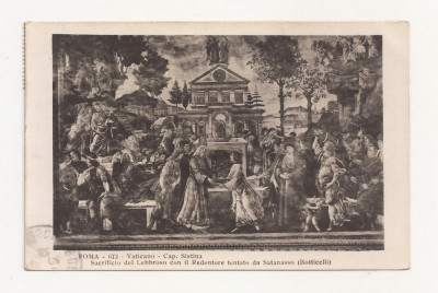 FV5-Carte Postala- ITALIA - Roma, Vaticano, Cap. Sistina, circulata 1933 foto