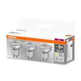 3 Becuri LED Osram Base PAR16 36&deg;, GU10, 4.3W (50W),