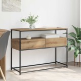 vidaXL Masă de consolă Stejar Artizanal 100 x 40 x 75 cm Lemn compozit 882228