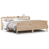 Cumpara ieftin Cadru de pat fara saltea, 180x200 cm, lemn masiv pin