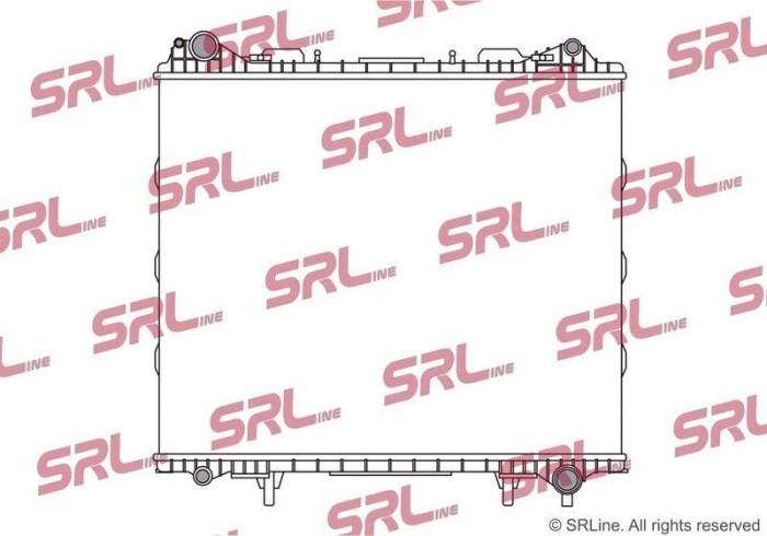 Radiator Land Rover Defender, Discovery, Range Rover Sport, Range Rover, motor: 2.0 d, 2.0 T, intrare/iesire conectare rapida, 728x580x26, SRLine,