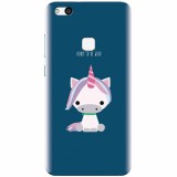 Husa silicon pentru Huawei P10 Lite, Horn To Be Wild Cute Unicorn