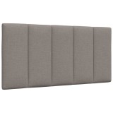 VidaXL Pernă pentru tăblie de pat, gri taupe, 100 cm, material textil