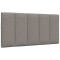 vidaXL Pernă pentru tăblie de pat, gri taupe, 100 cm, material textil