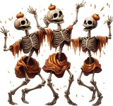 Cumpara ieftin Sticker decorativ, Halloween, Maro, 63 cm, 8444ST-2, Oem
