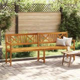 vidaXL Bancă de grădină Maro 220 x 56 x 90 cm Lemn Solid de Acacia 4105527