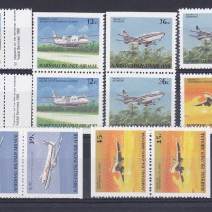 Marshall Islands 1989 Aviation, Planes, 3 sets, MNH M.338