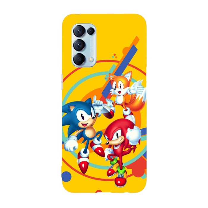 Husa compatibila cu Oppo A55, Viceversa, model Sonic Mania, Silicon, TPU