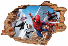 Sticker Wall Crack Spiderman 2 - 120 x 80 cm foto