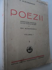 Poezii (editie Gh. Adamescu) , 1946 - V. Alecsandri