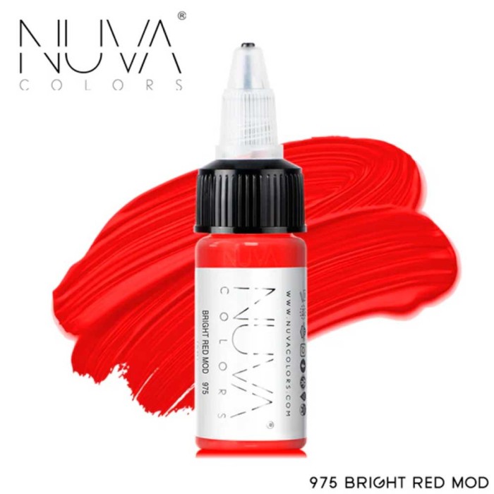 Tus Micropigmentare - NUVA Colors &ndash; 15ml - 975 Bright Red