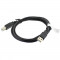Cablu USB A mufa, USB B mufa, USB 2.0, lungime 1.8m, negru, ASSMANN, AK-300105-018-S, T145485