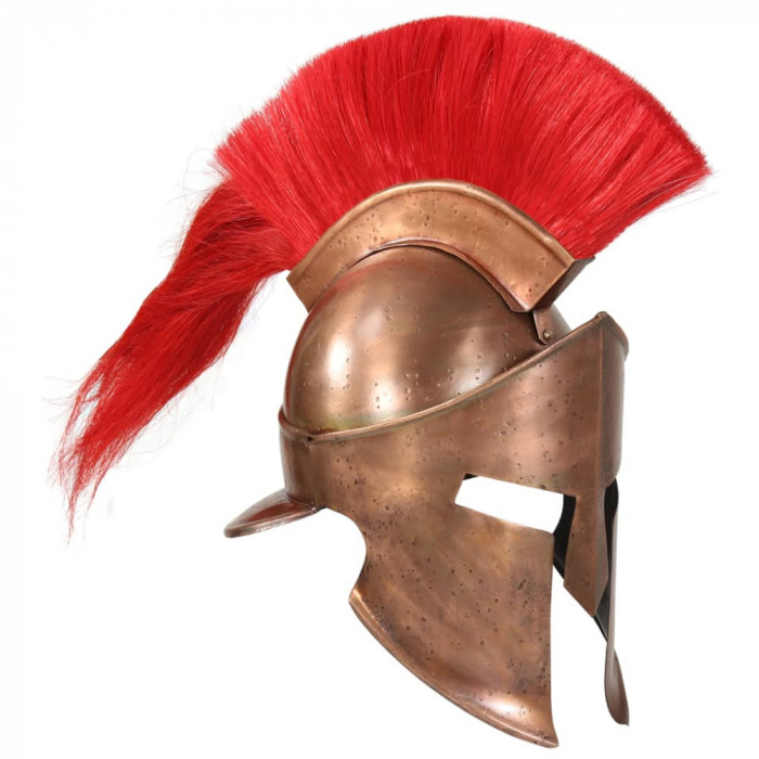 Gossi coif razboinic grec, antichizat, joc de rol, aramiu, otel