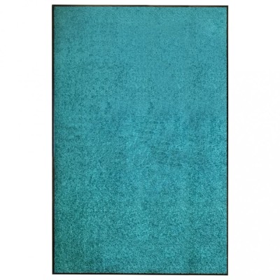 Covoraș de ușă lavabil, cyan, 120 x 180 cm foto