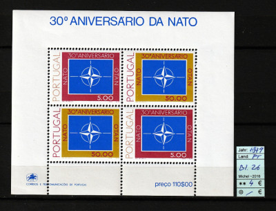 Portugalia, 1979 | Aniversare 30 de ani fondare NATO - Militar | MNH | aph foto