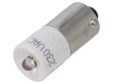Lampă LED albă BA9S 230V EAO OptoHiT 1 diodă