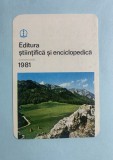 Calendar 1981 editura științifică și enciclopedică