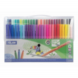 Cumpara ieftin Set 50 Carioci Multicolore MILAN, Carioci Colorate, Carioci Multicolore, Set Carioci Multicolore MILAN, Carioci Lavabile, Marker Colorat, Markere Colo