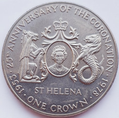 2016 Sf. Helena 25 pence 1978 Elizabeth II (Coronation Jubilee) km 7 foto
