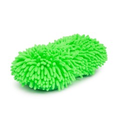 Burete cu microfibre, 260 x 130 x 60 mm, poliester, 2 fete, Verde
