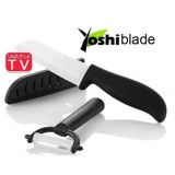 Cumpara ieftin Set cutit si dispozitiv ceramic pentru cojire Yoshi Blade