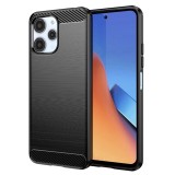 Techsuit - Carbon Silicone - Xiaomi Redmi 12 4G / 12 5G - Black