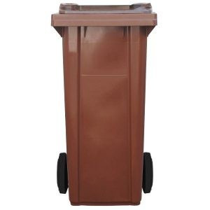 Tomberon cu roti, Pentru gunoi, Reciclare selectiva, Pubela Maro 120L