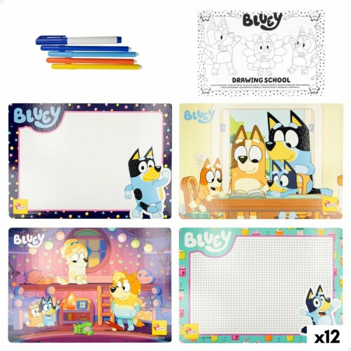 Set pentru desen Bluey Pocket Drawing School (12 Unități)