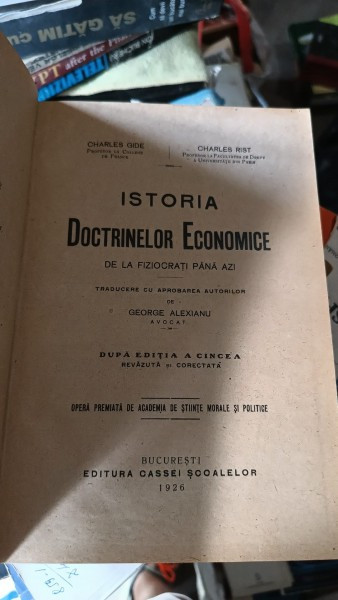 ISTORIA DOCTRINELOR ECONOMICE - CHARLES GIDE