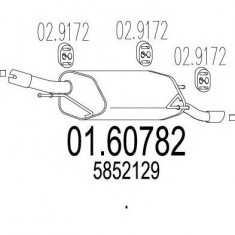 Toba esapament finala Opel Corsa C (f08, F68) 1.8 MTS - 01.60782 foto