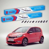 Cumpara ieftin Ștergătoare Skoda Citigo-e iV NE1 2019-2024 | Set Față Flat &ndash; TeamCar&reg;