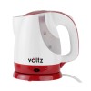 Fierbator de apa Voltz, 1300 W, 900 ml, fara fir, oprire automata, incalzitor otel inoxidabil, Alb/Rosu, Bodum