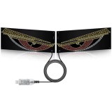 Lumini LED Devil, s Eye Auto , USB, Rosu Albastru Portocaliu, Lumini Ambientale pentru Masina si Camion