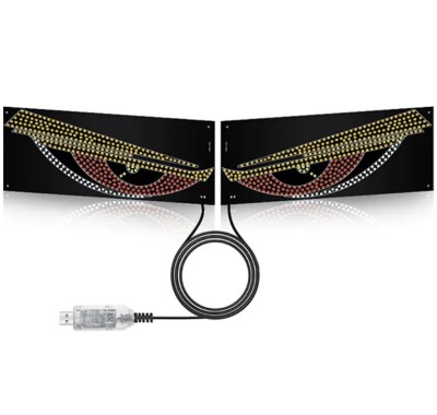 Lumini LED Devil, s Eye Auto , USB, Rosu Albastru Portocaliu, Lumini Ambientale pentru Masina si Camion foto