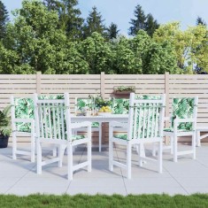 vidaXL Perne pentru scaune Altele 6 pcs model frunze 100 x 50 x 3 cm